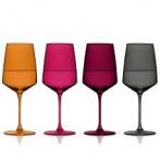 Nouveau Sunset Colored Wine Glass 0